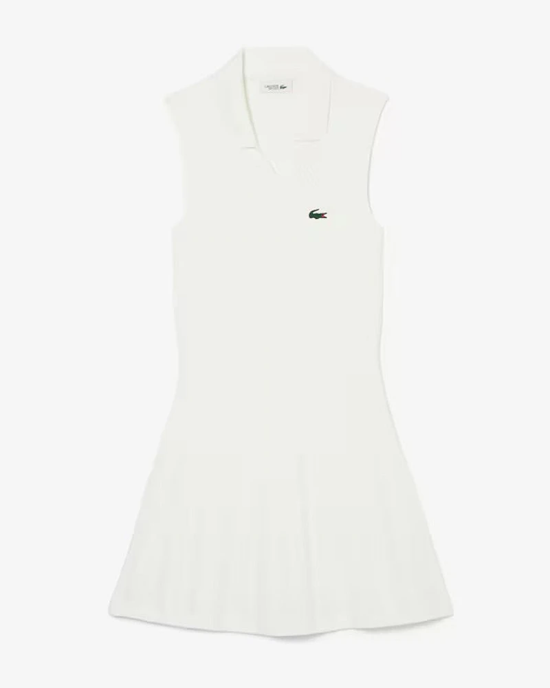 Lacoste white V-neck tennis dress