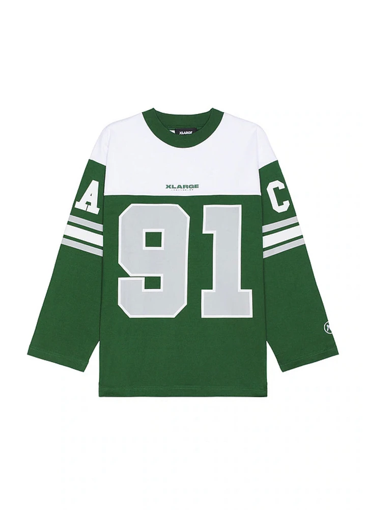 XLARGE: LONG SLEEVE FOOTBALL TEE