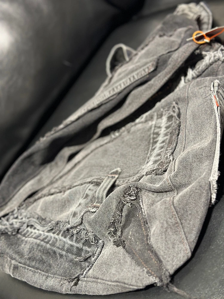 KNOTWTR: DENIM CROSSBODY BAG