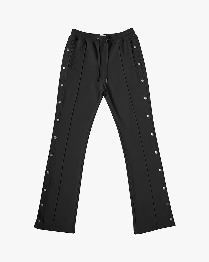 EPTM: FRENCH TERRY SNAP FLARED PANTS