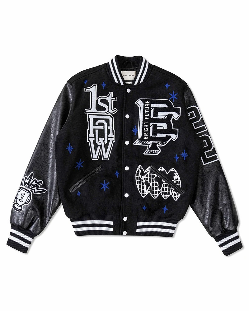 FIRST ROW: BRIGHT FUTURE VARSITY JACKET
