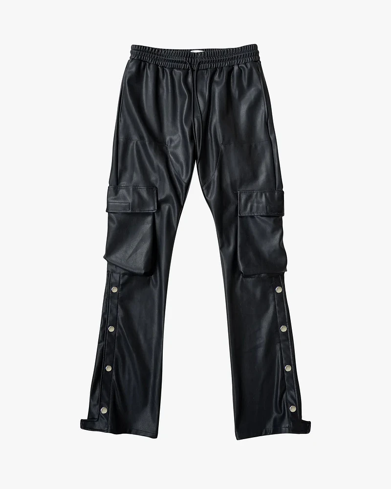 EPTM: LEATHER SNAP PANTS