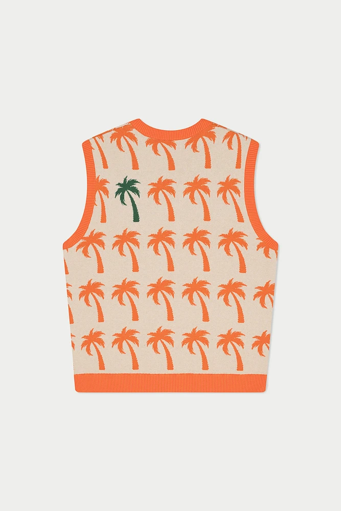MAVRANS: PALMS KNIT VEST