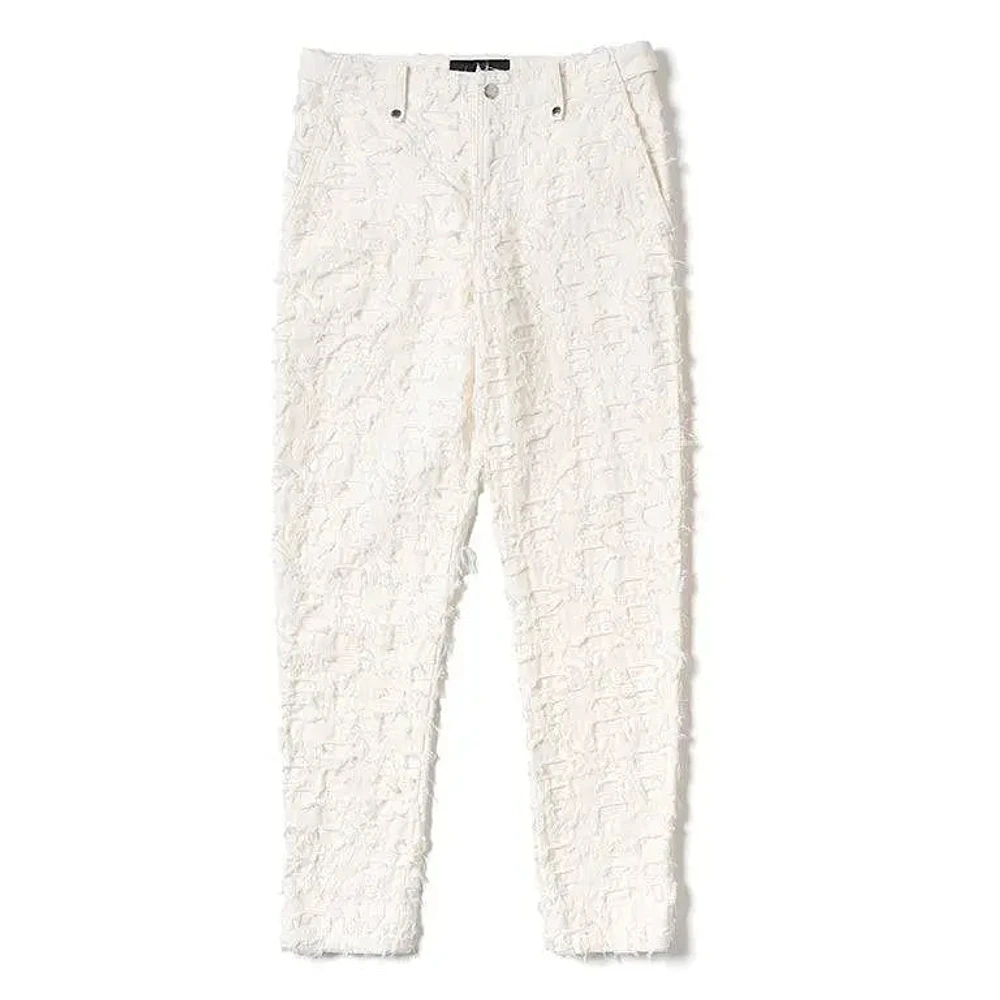 ALPHASTYLE: COMINS BURNOUT LOGO PANTS