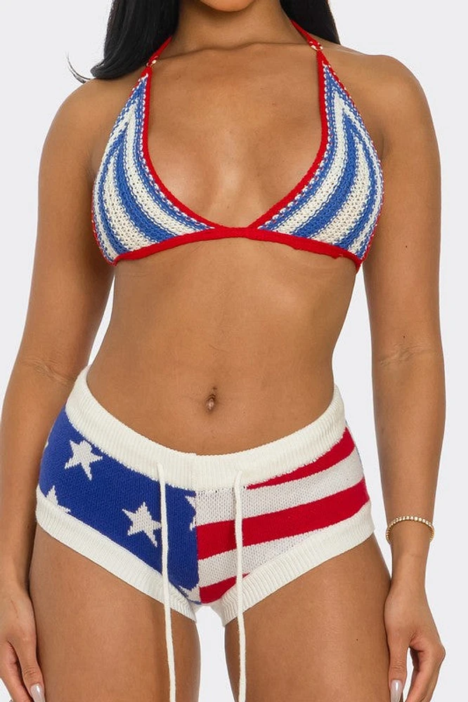 8586: SAILOR CROCHET TOP
