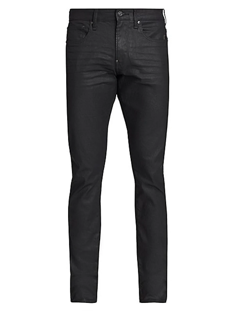 G-STAR: REVEND BLACK SKINNY JEANS