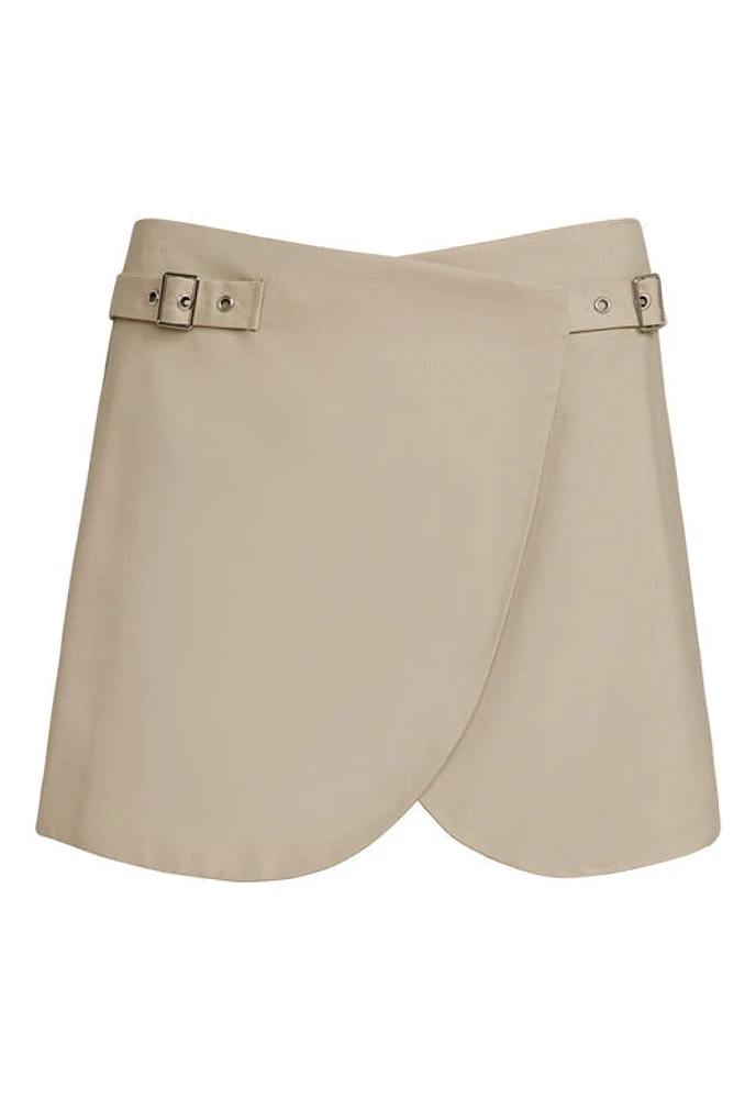 LIONESS: ANJA MINI SKIRT CAMEL