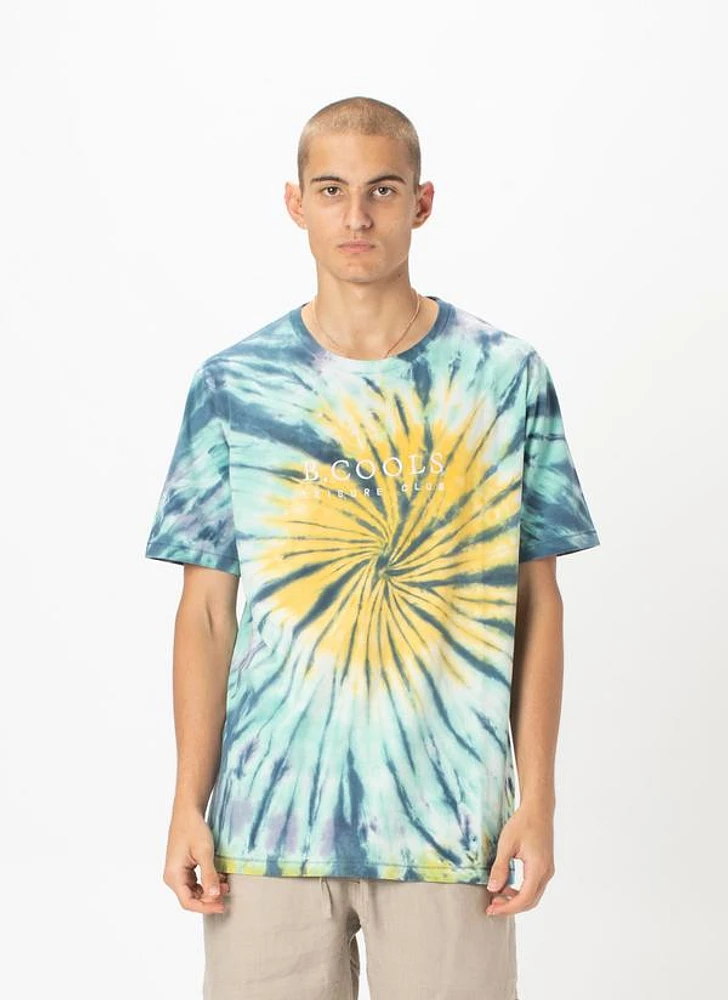 BARNEY COOLS: EMBROIDERED B. COOLS TIE DYE T-SHIRT