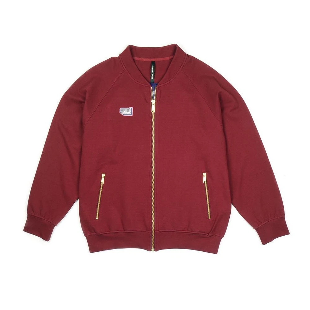 ALPHASTYLE: APPLIQUE CAMDEN ZIP UP JACKET