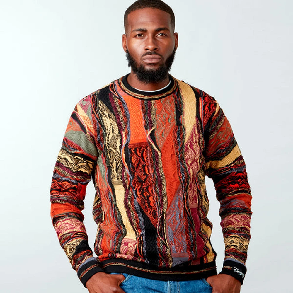 COOGI: AUTUMN PATCHWORK SWEATER