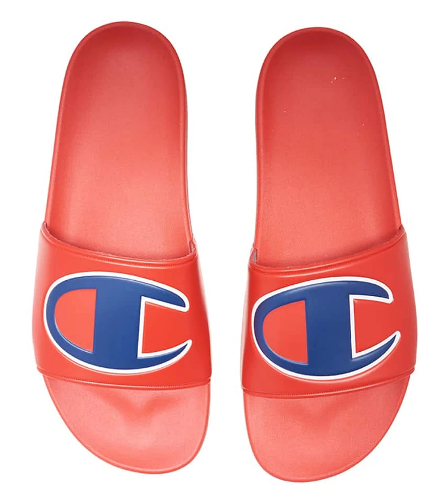 CHAMPION: RED IPO SLIDE SANDAL