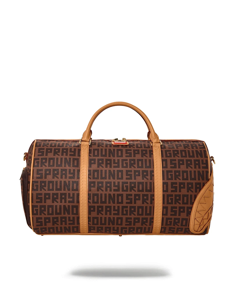SPRAYGROUND: SPLIT HENNY MONEY CHECK DUFFLE BAG