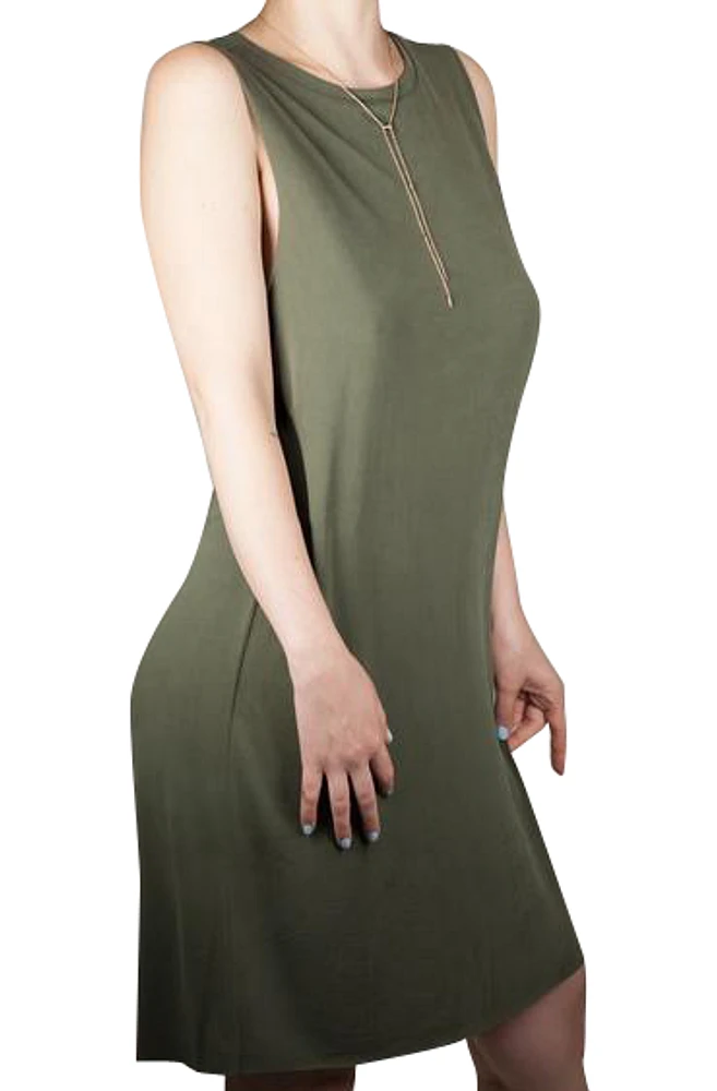 8586: MICRO MODAL SLEEVELESS TANK DRESS