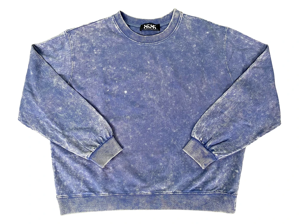 8586: OVERSIZED ACID WASH SWEATSHIRT