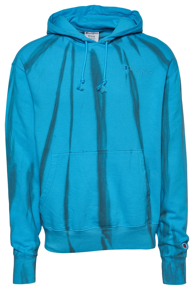CHAMPION: BLUE TIE DYE HOODIE
