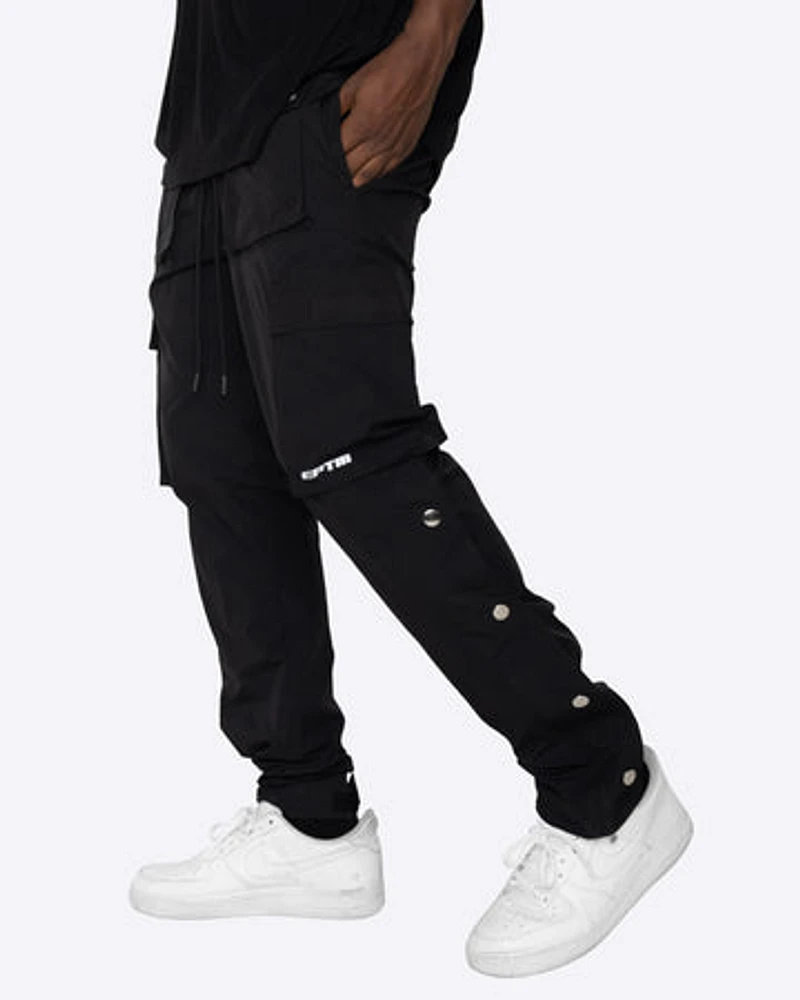 EPTM: PH SNAP CARGO PANTS BLACK