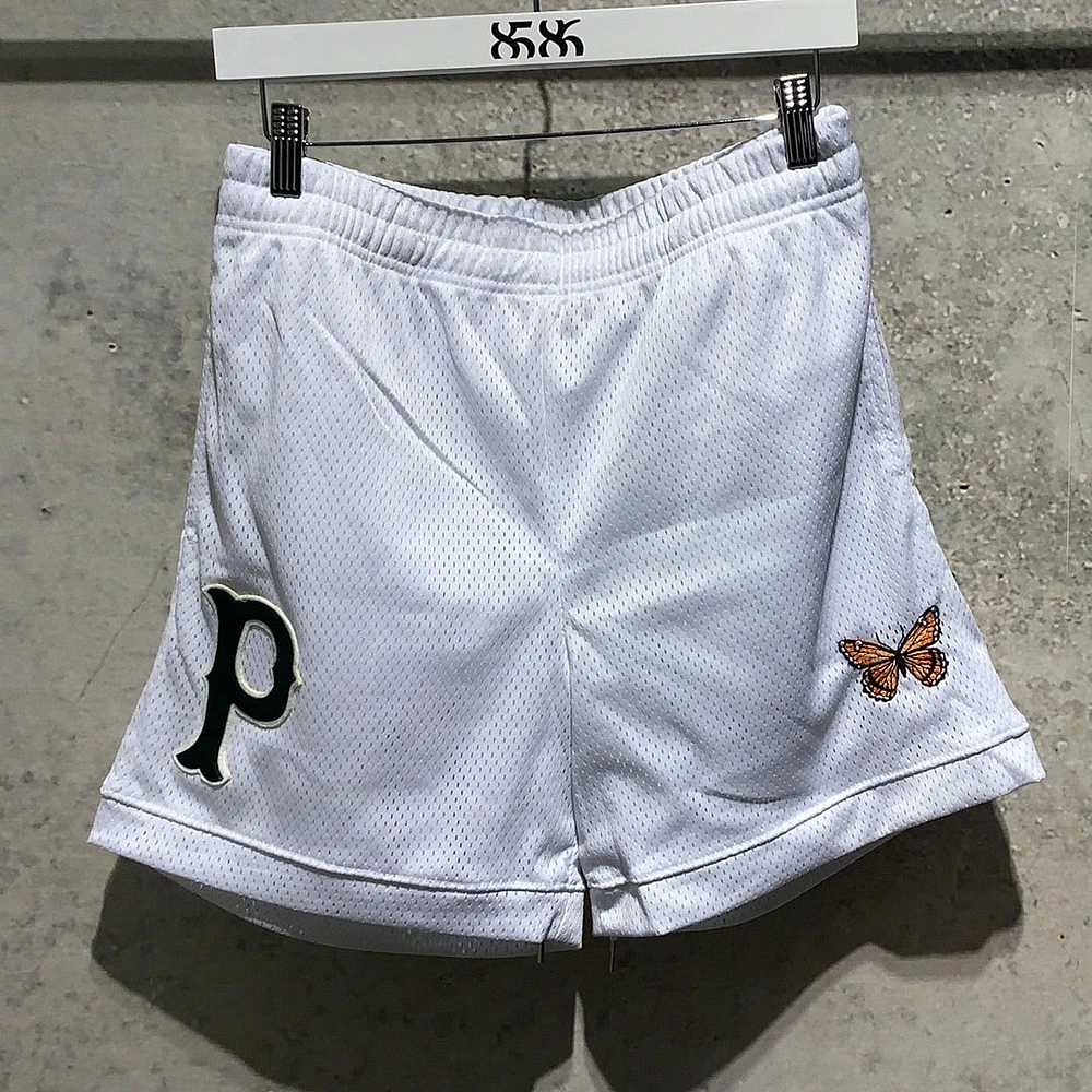 PARADISE & Co: WHITE BASKETBALL SHORTS