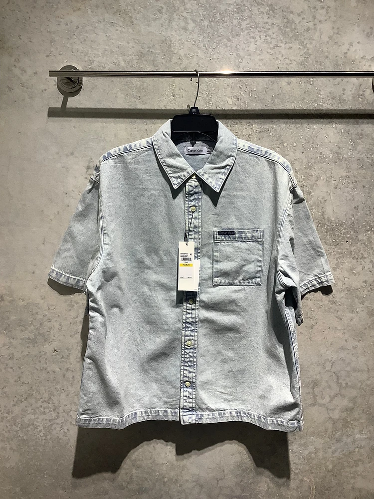 CALVIN KLEIN: DENIM SHORT SLEEVE SHIRT