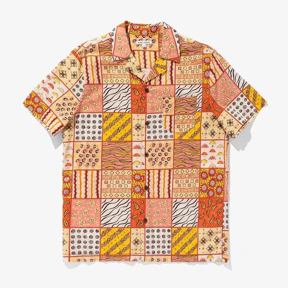 BANKS JOURNAL: CRAFTED SHORT SLEEVE BUTTON UP SHIRT