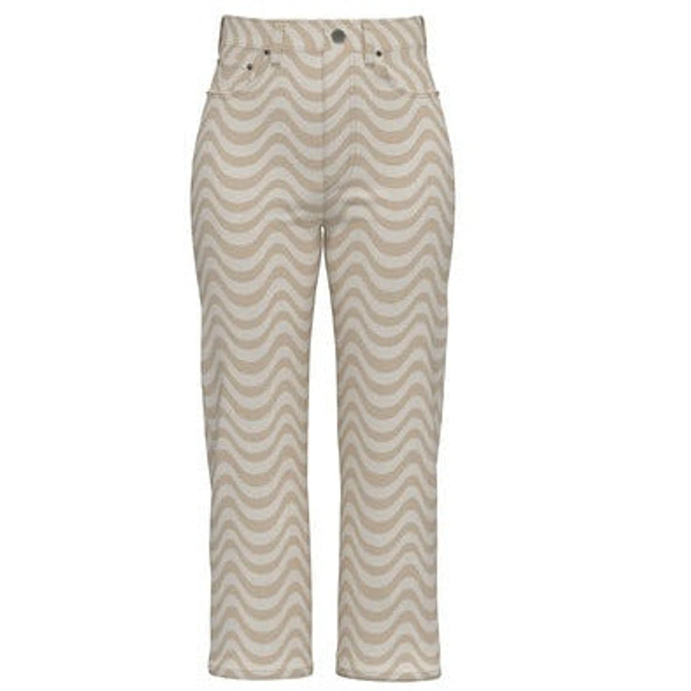 LEVIS PREMIUM: RIBCAGE STRAIGHT ANKLE WAVY LINES