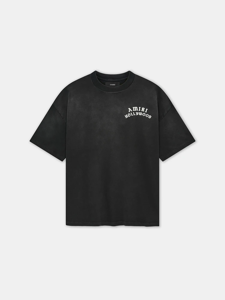 AMIRI HOLLYWOOD OVERSIZED TEE - Black
