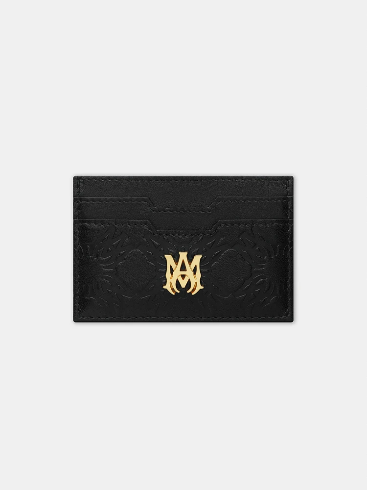 MA QUAD LEATHER CARD HOLDER - Black