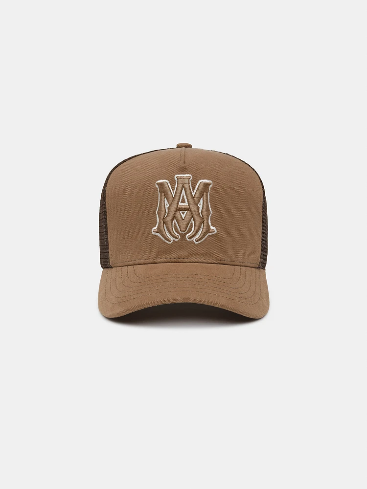 MA OUTLINE TRUCKER HAT - Malt