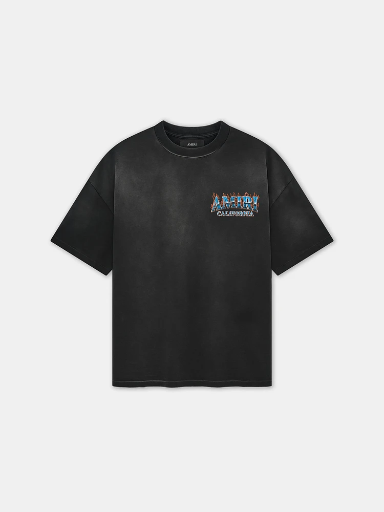 AMIRI SUNNY PLACE OVERSIZED TEE - Black