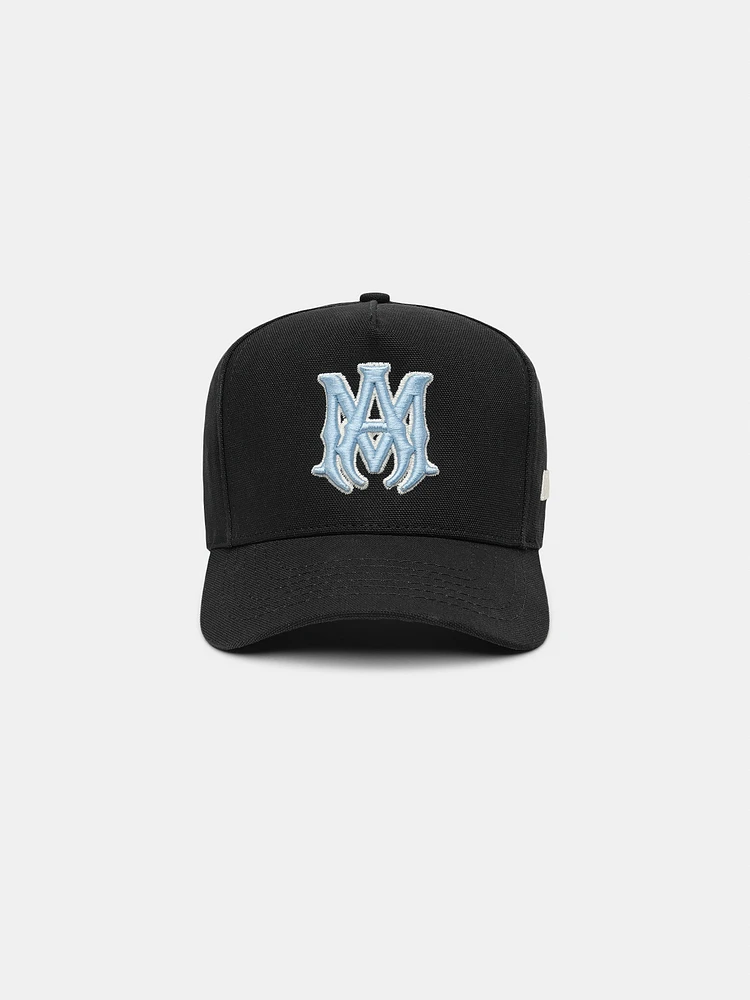 MA OUTLINE CANVAS HAT - Black Blue