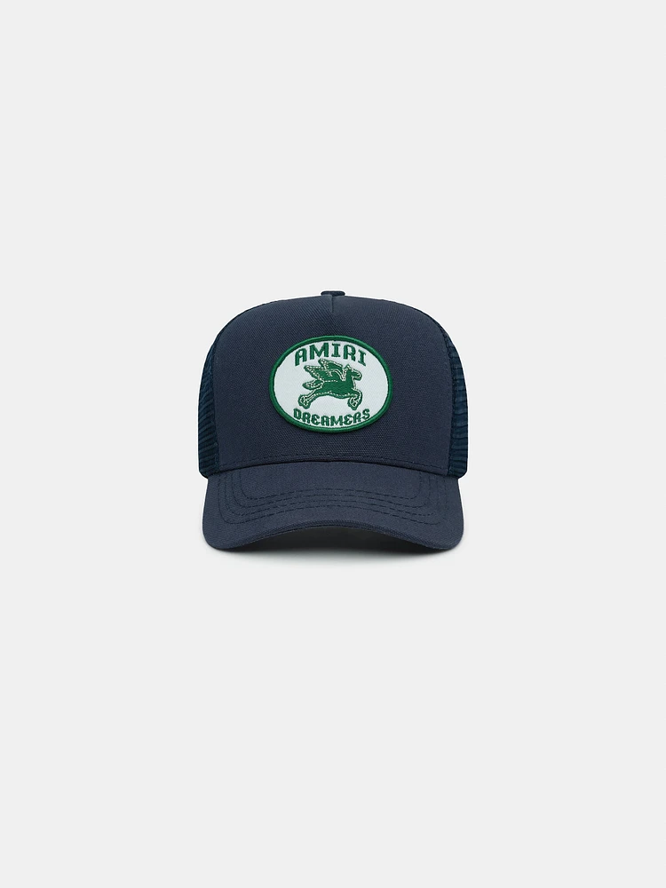 KIDS - KIDS' AMIRI DREAMERS PATCH TRUCKER HAT - Midnight Blue