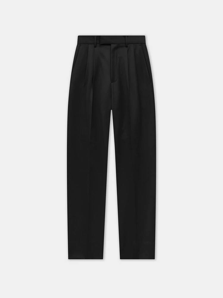 DOUBLE PLEATED PANT - Black