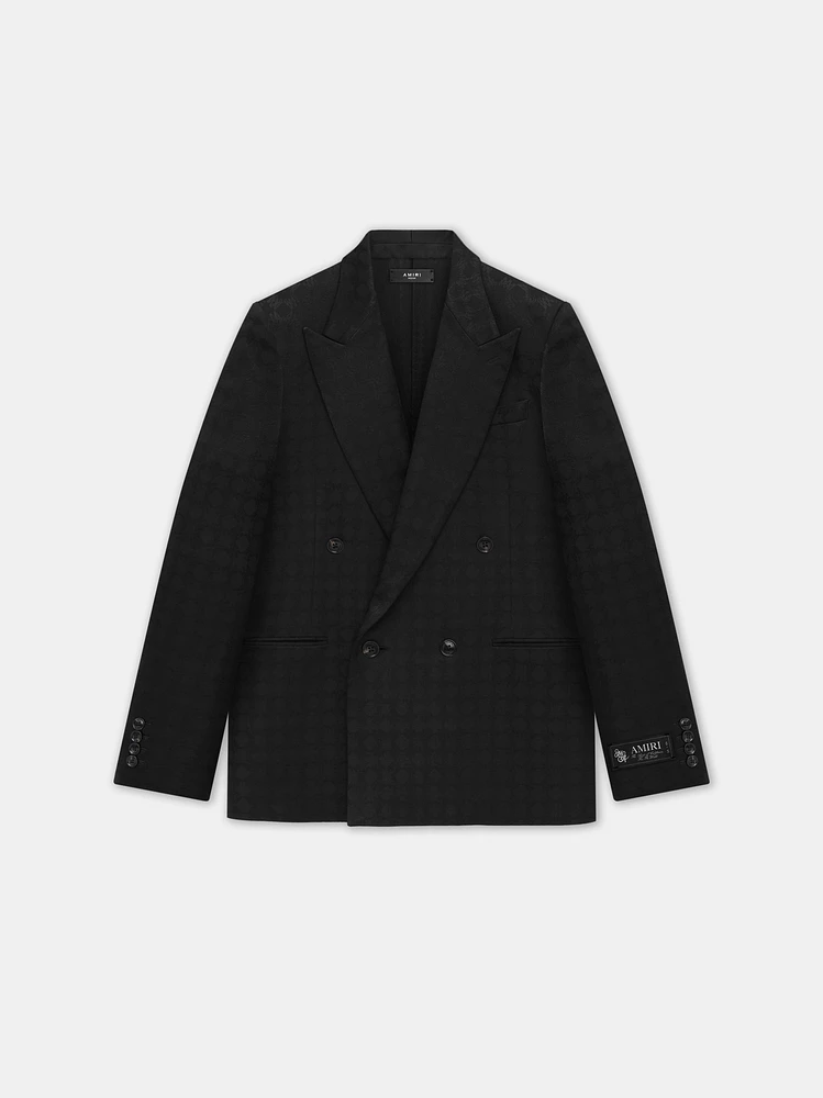 TONAL MA QUAD DOUBLE-BREASTED BLAZER - Black