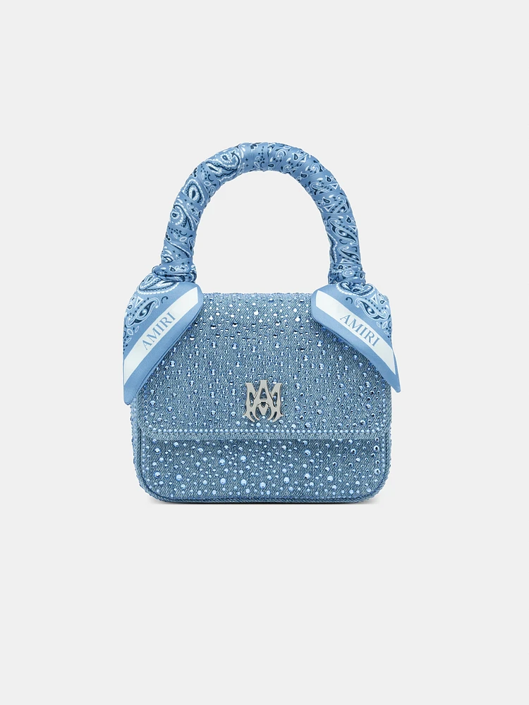 WOMEN - WOMEN'S CRYSTAL DENIM MICRO MA BAG - True Blue