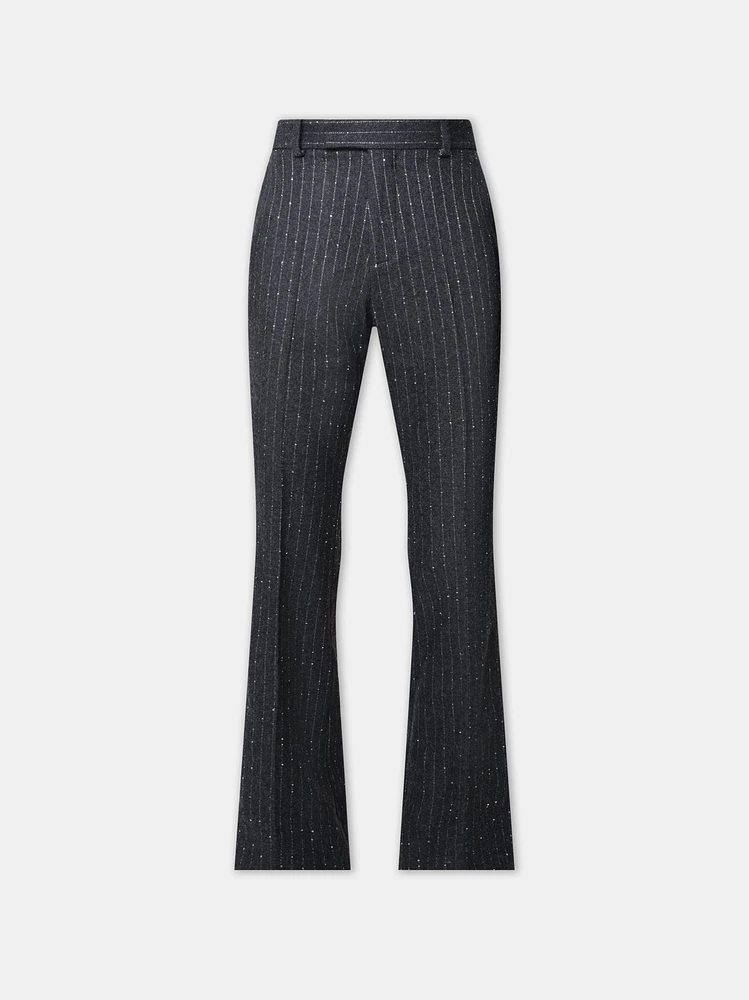 WOMEN - WOMEN'S SEQUIN PINSTRIPE KICK FLARE Dark Grey