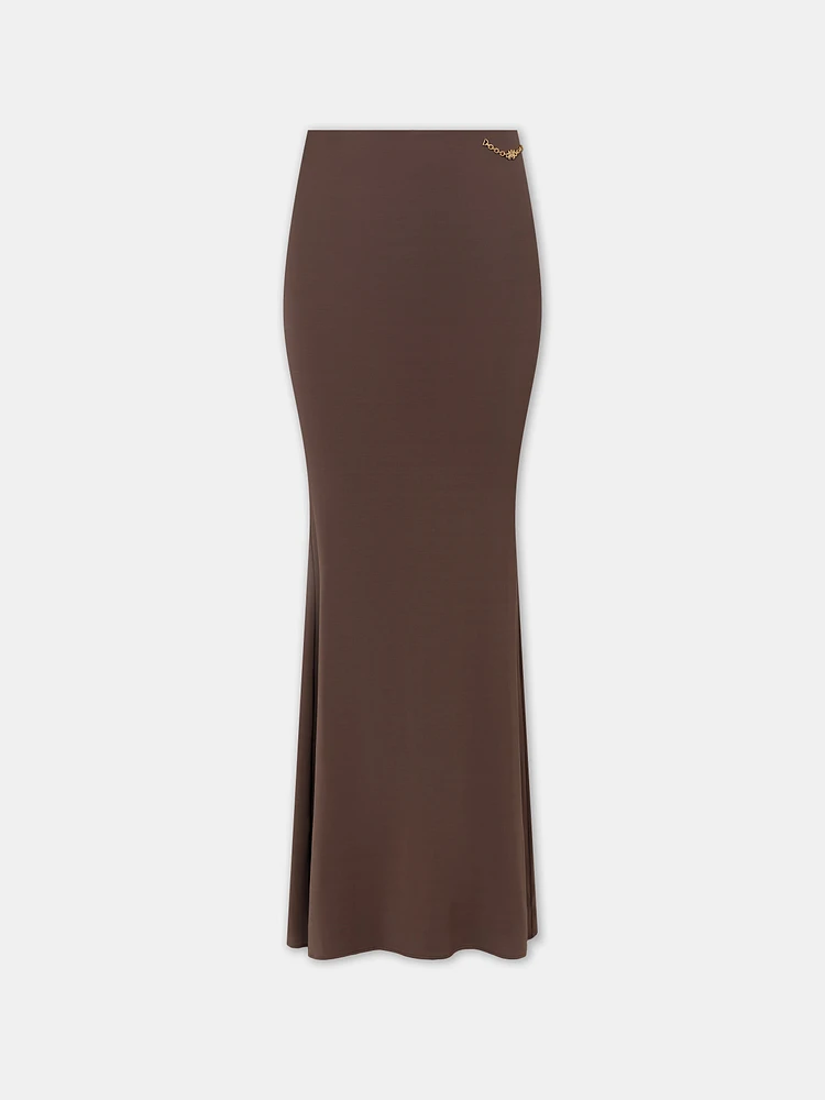WOMEN - WOMEN'S MAXI SKIRT Walnut Brown