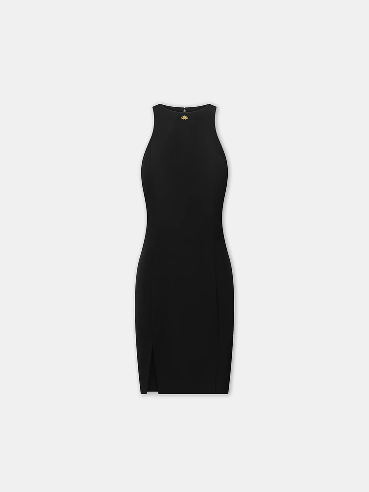 WOMEN - WOMEN'S SLIT MINI DRESS Black