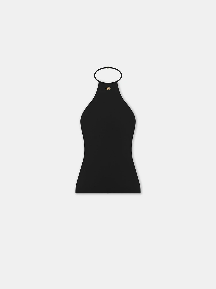 WOMEN - WOMEN'S HALTER TOP Black