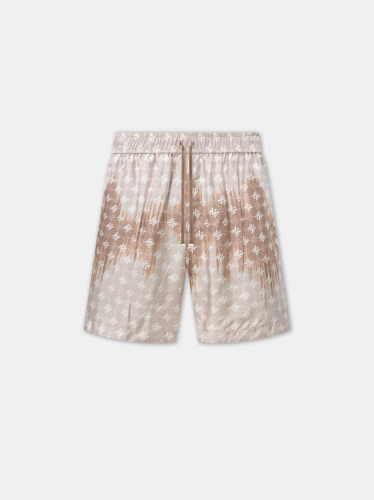 MA QUAD BLEACHED SHORT - Camel