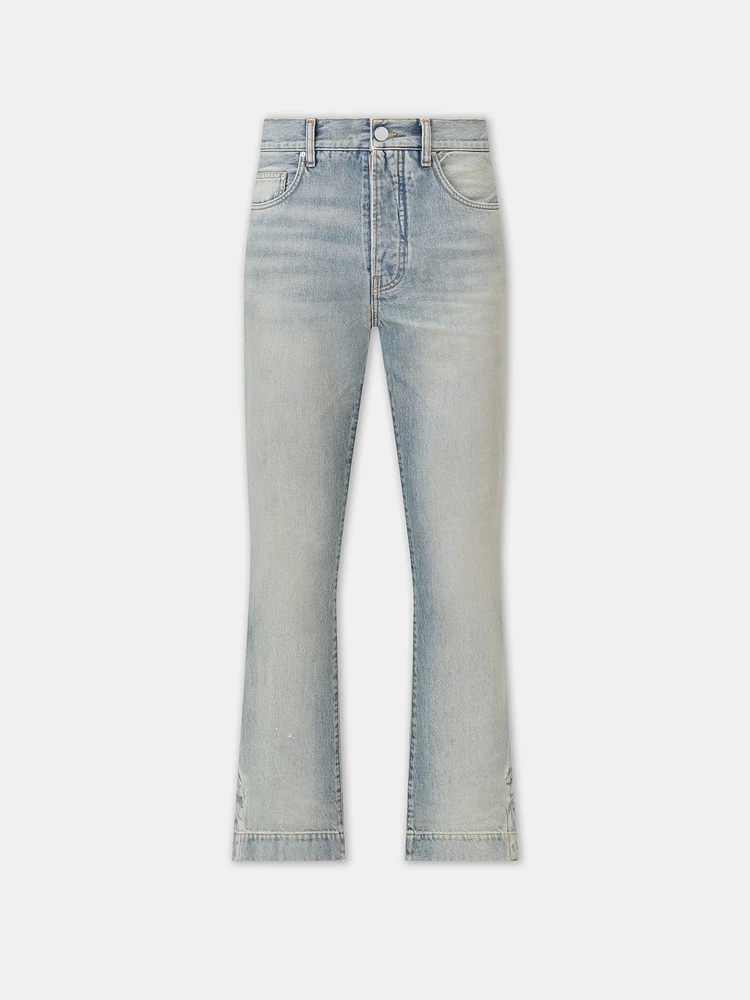 STRAIGHT FLARE JEAN - Antique Indigo