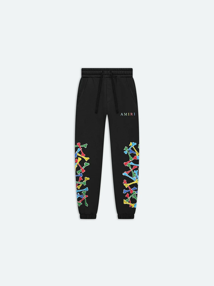 Kids - Amiri Bones Scribble Sweatpant Black