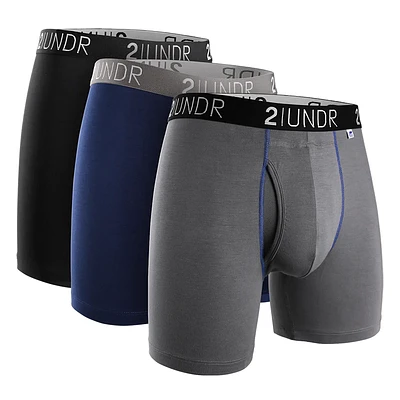 Pack de 3 boxers sélectionnés Swing Shift Black/Grey/Navy