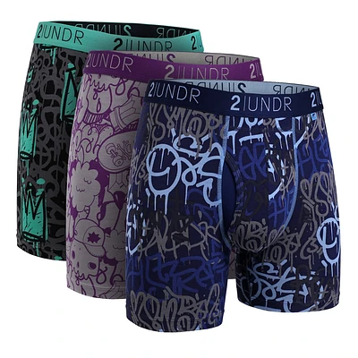 Pack de 3 boxers sélectionnés Swing Shift  Crowns/Skulls/Drips