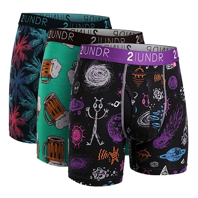 Pack de 3 boxers sélectionnés Swing Shift  Palmsy/Beer/Kosmos