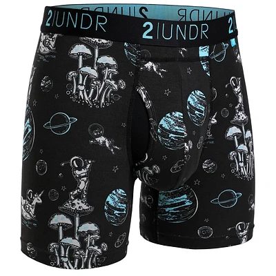2Undr - Swing Shift Boxer Brief : Space Golf Black