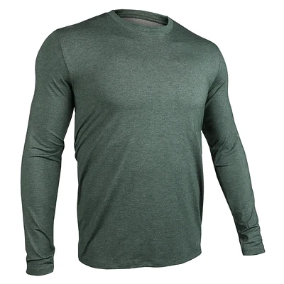 Luxury Heathered Forest Green Long Sleeve Sweater