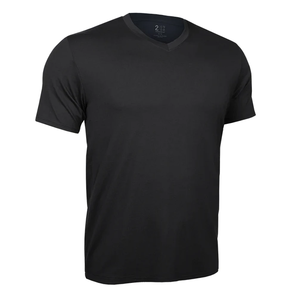 T-shirt col en V Luxury Black