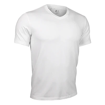 T-shirt col en V Luxury White