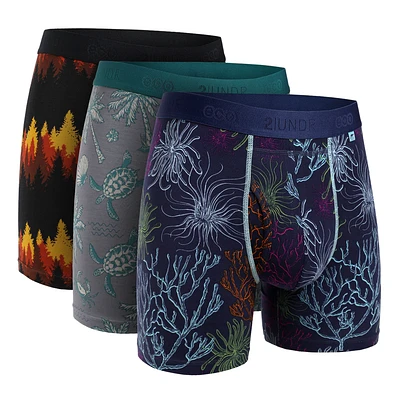 Pack of 3 selected boxers ECO Fir/Tortugas/Undersea