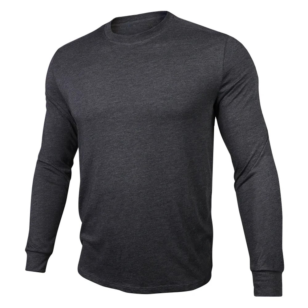 All Day Heathered Charcoal Long Sleeve Sweater
