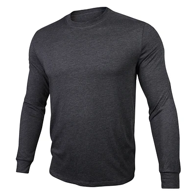 All Day Heathered Charcoal Long Sleeve Sweater